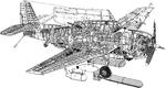 Exploded view of the TBM-1C Avenger