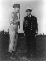 Lt General George Patton and Vice Admiral the Lord Louis Mountbatten at Camp Anfa near Casablanca, Morocco, 18 Jan 1943