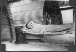 US Navy sailor resting, 1941-1945