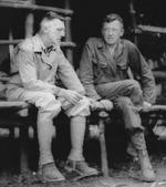 Lieutenant General Joseph Stilwell and Brigadier General Frank Merrill, Naubumy, Burma, 5 May 1944