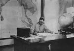 General Joseph Stilwell working in his office at Kandy, Ceylon, Aug 1944