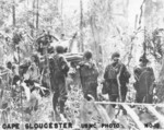 US Marines and tank, Cape Gloucester, New Britain, 1944