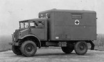 Canadian Ford CMP truck in post-war service as an ambulance in Java, circa 1948.