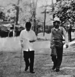 José Laurel with his son Salvador Laurel in Nara, Japan, circa mid-1945