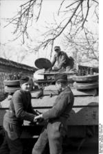 Sturmgeschütz III and crew, northern France, 1943-1944