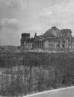 Damaged Reichstag building, Berlin, Germany, date unknown
