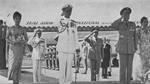King Rama IX of Thailand and President Chiang Kaishek of the Republic of China at Songshan airport, Taipei, Taiwan, Republic of China, early Jun 1963