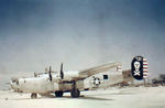 B-24J Liberator with the 90th Bomb Group, the Jolly Rogers, at Port Moresby, New Guinea, 1943.
