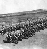 K800 motorcycles of Chinese Army still-in-training Armored Regiment, Nanjing, China, circa 1937