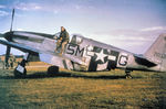 North American P-51C Mustang converted to an F-6C photo reconnaissance plane with the 10th Photo Recon Group and assigned to Captain John H. Hoefker, St. Dizler Airfield, France, Autumn 1944.