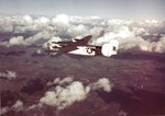 PB4Y-1 Liberator from a US Navy patrol squadron based in the United Kingdom in flight, Aug 1943. Photo 1 of 2.