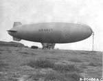 K-class airship with Blimp Squadron ZP-14 on a stop-over in Oran, Algeria, 2 Dec 1944.
