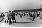 SS guards overseeing prisoners, Dachau Concentration Camp, Germany, 28 Jun 1938