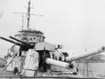Damaged HMS Exeter, 13 Dec 1939