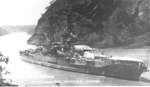 Battleship USS New Mexico at the Culebra Cut while transiting the Panama Canal, 25 Jul 1919.