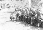 Members of US 5332nd Brigade (Provisional), Burma, 1945; Barksdale, Ulin, McNeil, McGarvey, Hall, Golonka, and Grubbs