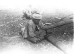 Members of US 5332nd Brigade (Provisional) building quarters for its colonel with locals, Burma, 1945, photo 4 of 4