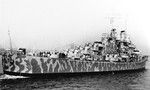 Cruiser Juneau in New York Harbor, United States, 11 Feb 1942. Photo 2 of 3.