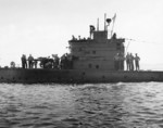 USS S-44 at sea, 8 Feb 1943, photo 1 of 2
