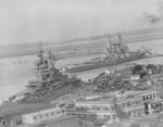 USS New Mexico, Boston Navy Yard, Massachusetts, United States, 17 Oct 1945, photo 1 of 2
