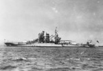 USS New Mexico at sea, circa mid-1941
