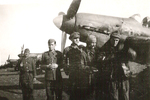 Stefanica Paunescu with squadron mates, 1940s, photo 3 of 6