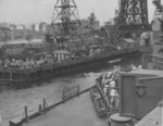 Commissioning ceremony of USS New Jersey, Philadelphia Navy Yard, Pennsylvania, United States, 23 May 1943, photo 05 of 25