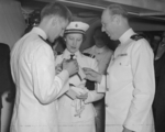 Commissioning ceremony of USS New Jersey, Philadelphia Navy Yard, Pennsylvania, United States, 23 May 1943, photo 19 of 25