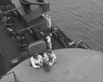 Scene aboard USS New Jersey, date unknown