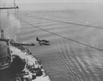 Kingfisher aircraft being launched from a catapult aboard USS New Jersey, date unknown