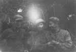 Charles Church, Bill March, and Larry Hardy of US 5332nd Brigade (Provisional), Kachin, Burma, circa late 1944