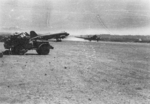 C-47 aircraft at Lashio Airfield, Shan, Burma, Apr 1945; photo taken by personnel of US 5332nd Brigade (Provisional)