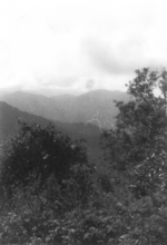 Mountains in northern Burma, Jan 1945; photo taken by personnel of US 5332nd Brigade (Provisional)
