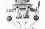 Forward turrets aboard USS Colorado, mid-1920s