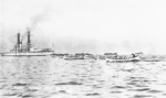 USS Nevada during a fleet 