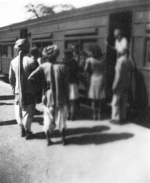 Rail station, Calcutta, India, late 1944