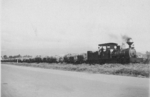 Train carrying agricultural cargo, Fiji, 1942-1944