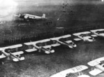 Ju 52, Fw 44, and He 72 aircraft at Celle Airfield, Germany, 1935