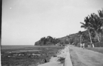 Road along a beach, Fiji, 1942-1944