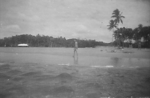 US serviceman resting on a beach in Fiji, 1942-1944