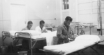 US Army servicemen praying at a medical facility, Fiji, 1942-1944