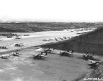 War weary aircraft at the Wheeler Field graveyard (Waieli Gulch airstrip), Oahu, Hawaii, 4 Apr 1945. Photo 2 of 2.