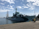 Starboard view of ORP Blyskawica, Gdynia, Poland, 15 Jun 2019