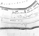 Earliest known shipyard plan of Rickmers shipyard, Bremerhaven, Germany, 1847