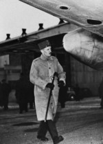 Philippe Leclerc preparing for his departure to Indochina, France, 31 Dec 1946