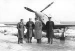 IK-3 designers with Yugoslav Air Force officers and IK-3 No 2, 1938-1939