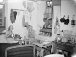 Recently freed internees in their quarters at Stanley Internment Camp, Hong Kong, Aug-Sep 1945