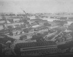 Danziger Werft facilities, circa early 1920s; main shipbuilding hall in foreground and additional slips just beyond