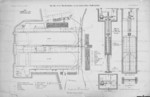 1905 plan of auxiliary equipment for dry dock VI of Kaiserliche Werke Kiel, Germany