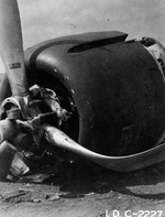 Shigenori Nishikaichi’s A6M Zero fighter after he crash landed on Ni